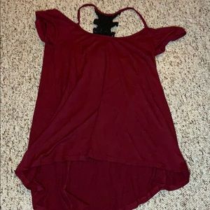 Maroon Spine Tee